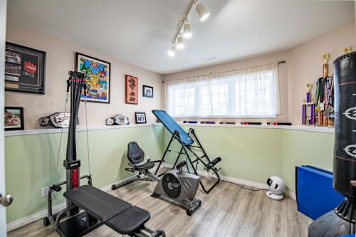 82 Westglen Boulevard, Blackfalds, AB - Indoor Photo Showing Gym Room