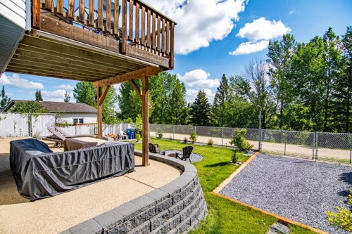 82 Westglen Boulevard, Blackfalds, AB - Outdoor With Deck Patio Veranda