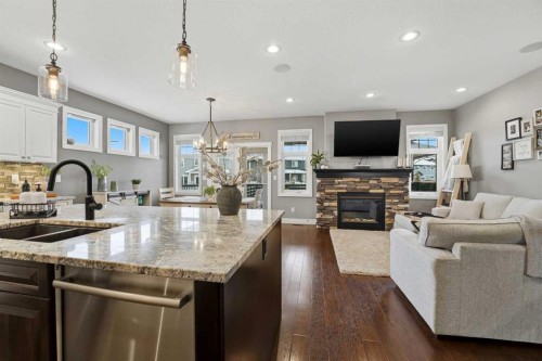 30 Van Horn Close, Red Deer, AB - Indoor With Fireplace