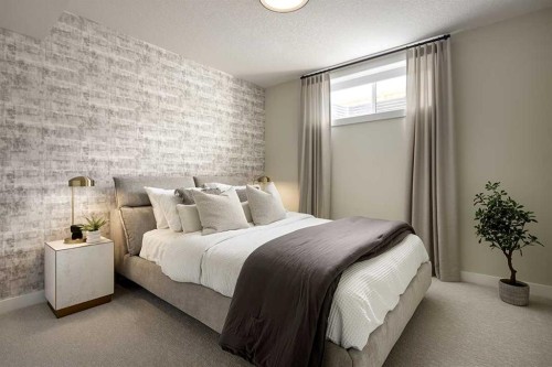 17 Amblefield View Nw, Calgary, AB - Indoor Photo Showing Bedroom