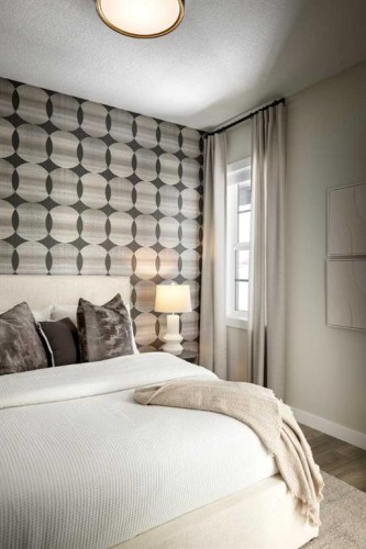 17 Amblefield View Nw, Calgary, AB - Indoor Photo Showing Bedroom