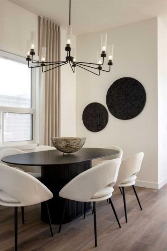 55 Creekview Avenue Sw, Calgary, AB - Indoor Photo Showing Dining Room