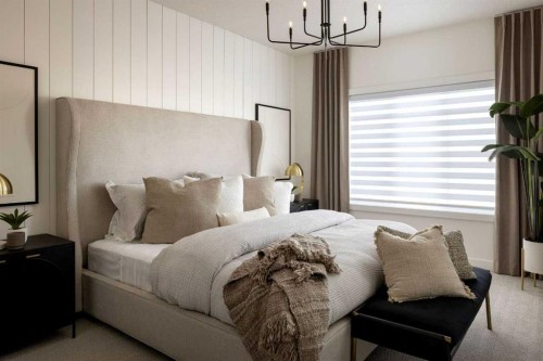 55 Creekview Avenue Sw, Calgary, AB - Indoor Photo Showing Bedroom