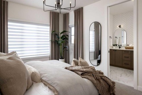 55 Creekview Avenue Sw, Calgary, AB - Indoor Photo Showing Bedroom