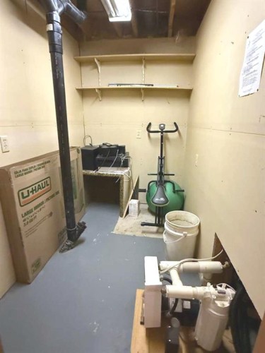 4604 Womacks Road, Blackfalds, AB - Indoor Photo Showing Basement