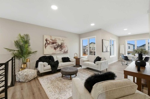 25 Murphy Close, Blackfalds, AB - Indoor Photo Showing Living Room