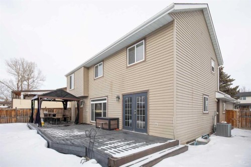 13 Blackstone Avenue, Lacombe, AB - Outdoor With Deck Patio Veranda With Exterior