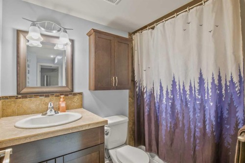 13 Blackstone Avenue, Lacombe, AB - Indoor Photo Showing Bathroom