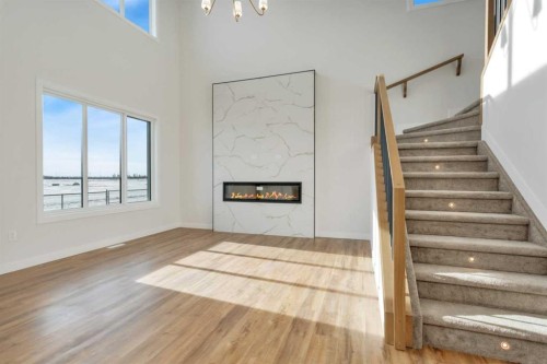 19 Everson Close, Red Deer, AB - Indoor With Fireplace
