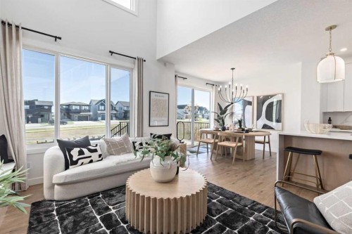79 Versant Rise Sw, Calgary, AB - Indoor Photo Showing Living Room