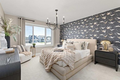 79 Versant Rise Sw, Calgary, AB - Indoor Photo Showing Bedroom