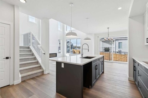 79 Versant Rise Sw, Calgary, AB - Indoor Photo Showing Kitchen With Upgraded Kitchen