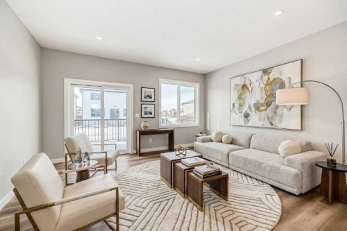 22 Tagish Avenue, Red Deer, AB - Indoor Photo Showing Living Room