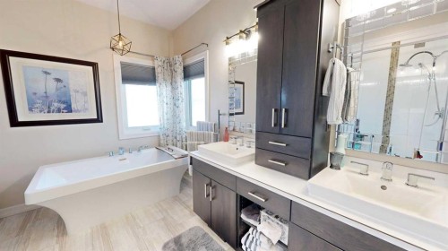4020 Monarch Way, Stettler, AB - Indoor Photo Showing Bathroom