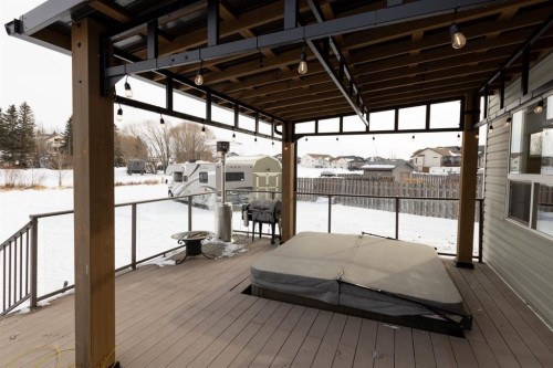 4828 55 Boulevard Close, Innisfail, AB - Outdoor With Deck Patio Veranda With Exterior