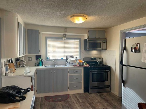 3629 51 Avenue, Red Deer, AB - Indoor Photo Showing Kitchen With Double Sink