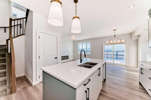 19 Lavelle Close, Red Deer, AB - Indoor Photo Showing Kitchen With Double Sink