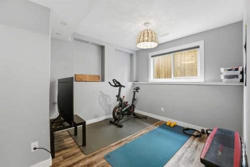 17 Vermont Close, Blackfalds, AB - Indoor Photo Showing Gym Room