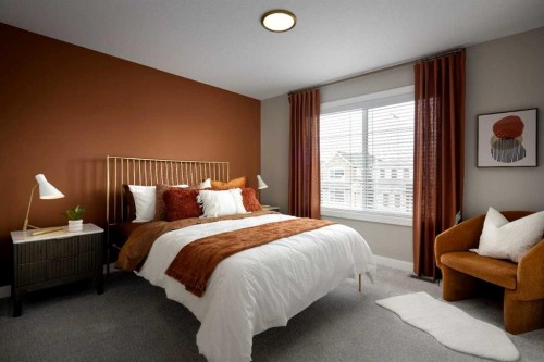 2173 Cobblebrook Crescent, Airdrie, AB - Indoor Photo Showing Bedroom