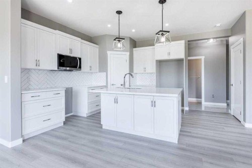 55 Everson Close, Red Deer, AB - Indoor Photo Showing Kitchen With Upgraded Kitchen