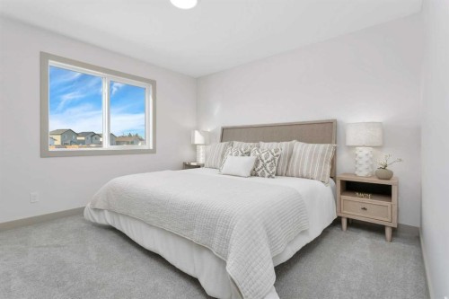 120 Hampton Crescent, Sylvan Lake, AB - Indoor Photo Showing Bedroom