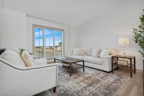 120 Hampton Crescent, Sylvan Lake, AB - Indoor Photo Showing Living Room
