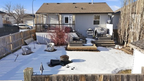 57 Garden Road, Lacombe, AB - Outdoor With Deck Patio Veranda With Exterior