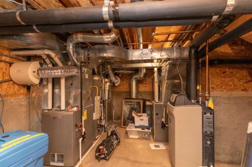 50 Coventry Lane, Lacombe, AB - Indoor Photo Showing Basement