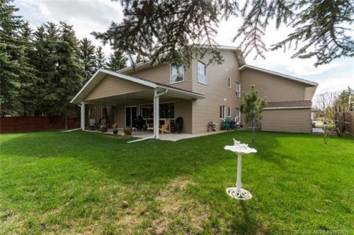 50 Coventry Lane, Lacombe, AB - Outdoor With Deck Patio Veranda