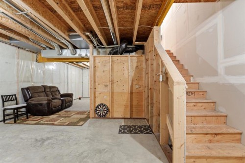 32 Station Drive, Sylvan Lake, AB - Indoor Photo Showing Basement