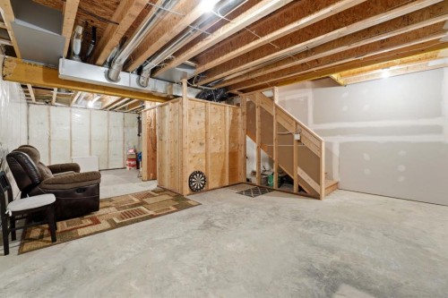32 Station Drive, Sylvan Lake, AB - Indoor Photo Showing Basement