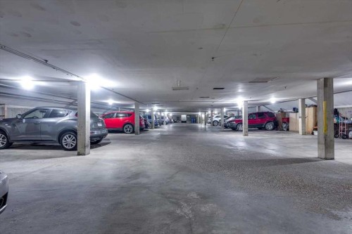 312-5330 47 Avenue, Red Deer, AB - Indoor Photo Showing Garage