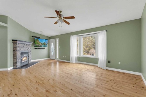 39228 Range Road 255, Rural Lacombe County, AB - Indoor With Fireplace