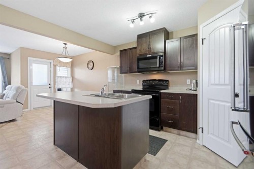 116 Jones Crescent, Red Deer, AB - Indoor Photo Showing Kitchen With Double Sink