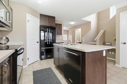 116 Jones Crescent, Red Deer, AB - Indoor Photo Showing Kitchen With Upgraded Kitchen