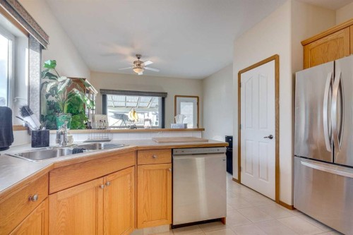 38 Kendrew Drive, Red Deer, AB - Indoor Photo Showing Kitchen With Double Sink