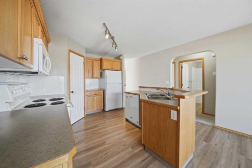 96 Addington Drive, Red Deer, AB - Indoor Photo Showing Kitchen With Double Sink