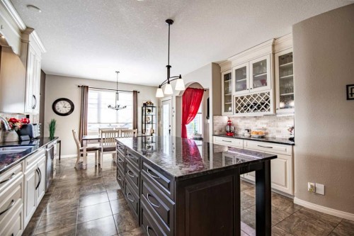 93 Dowler Street, Red Deer, AB - Indoor Photo Showing Kitchen With Upgraded Kitchen