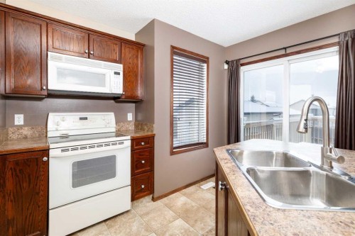 36 Johns Street, Red Deer, AB - Indoor Photo Showing Kitchen With Double Sink