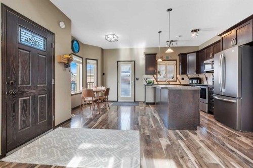 94 Stephenson Crescent, Red Deer, AB - Indoor Photo Showing Kitchen With Stainless Steel Kitchen With Upgraded Kitchen