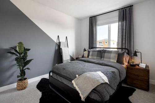 2138 Cobblebrook Crescent Sw, Airdrie, AB - Indoor Photo Showing Bedroom