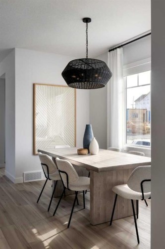 2138 Cobblebrook Crescent Sw, Airdrie, AB - Indoor Photo Showing Dining Room