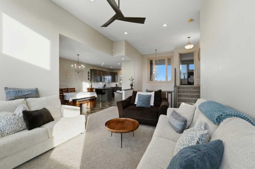 9 Sheep Close, Lacombe, AB - Indoor Photo Showing Living Room