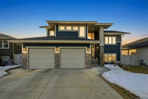 9 Sheep Close, Lacombe, AB - Outdoor With Facade