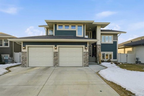 9 Sheep Close, Lacombe, AB - Outdoor With Facade