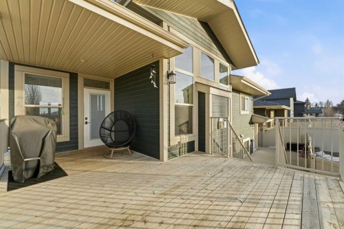 9 Sheep Close, Lacombe, AB - Outdoor With Deck Patio Veranda With Exterior