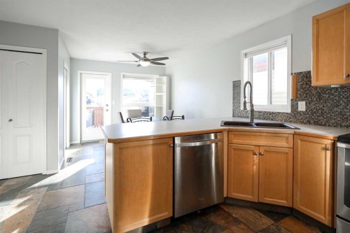 51 Ives Crescent, Red Deer, AB - Indoor Photo Showing Kitchen With Double Sink