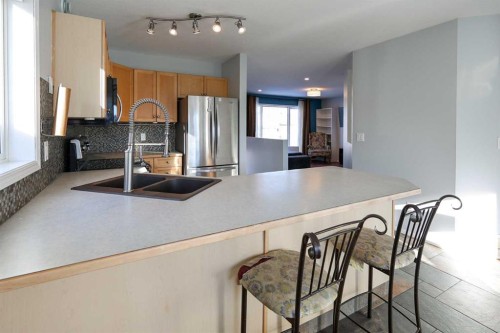 51 Ives Crescent, Red Deer, AB - Indoor Photo Showing Kitchen With Double Sink