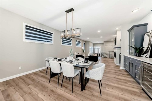 58 Mitchell Crescent, Blackfalds, AB - Indoor Photo Showing Dining Room