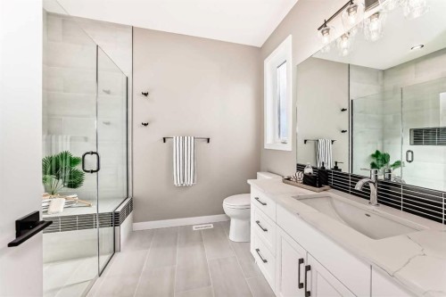 58 Mitchell Crescent, Blackfalds, AB - Indoor Photo Showing Bathroom